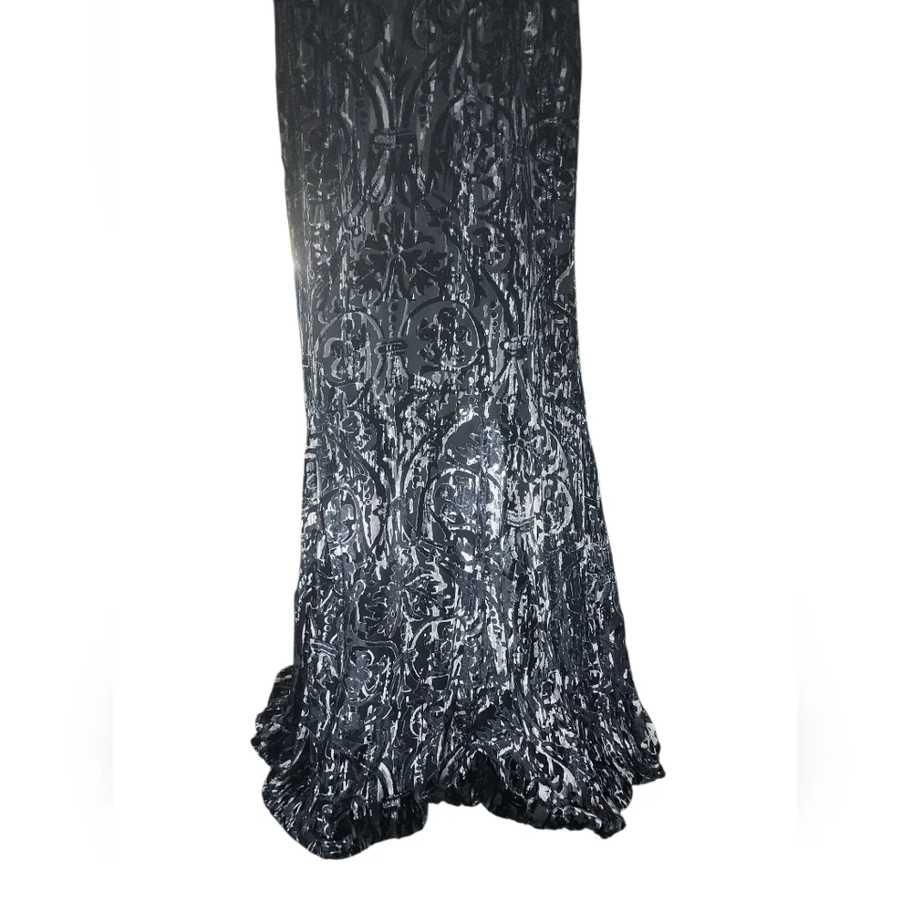 Badgley Mischka Printed Formal Dress, Womens 8 - Picture 9 of 13